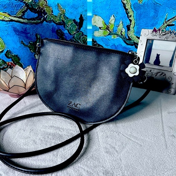 Zach Posen black cross body tiny tote!